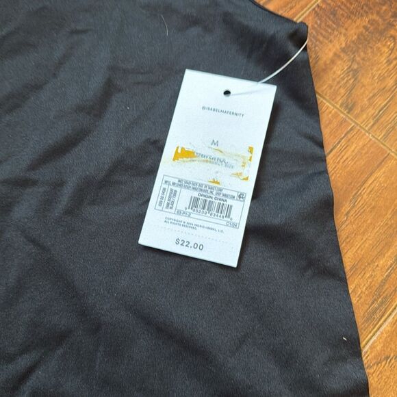 NWT Isabel Maternity by Ingrid + Isabel Black Tank Bodysuit Leotard One Piece - Picture 7 of 8